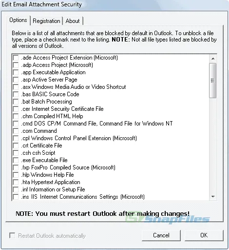 Attachment Security for Outlook Zrzut ekranu 1