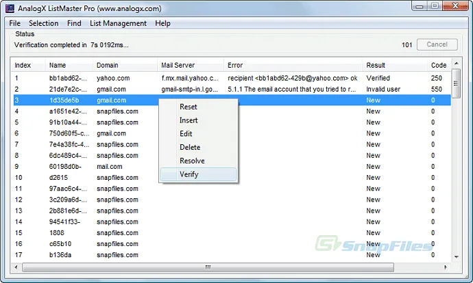 AnalogX ListMaster Pro Zrzut ekranu 1