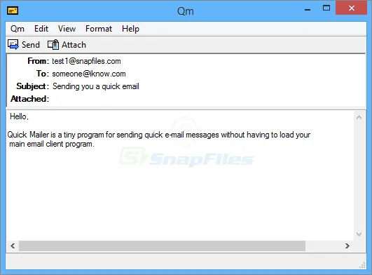 Qm - The Quick Mailer Zrzut ekranu 1