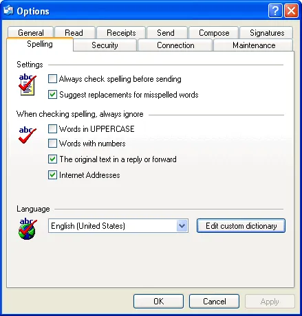 Spell Checker For OE Zrzut ekranu 2