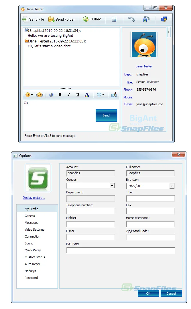 BigAnt Office Messenger Zrzut ekranu 2