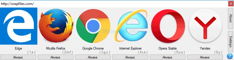 BrowserSelect Zrzut ekranu 1