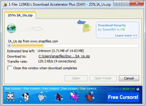 Download Accelerator Plus Zrzut ekranu 2