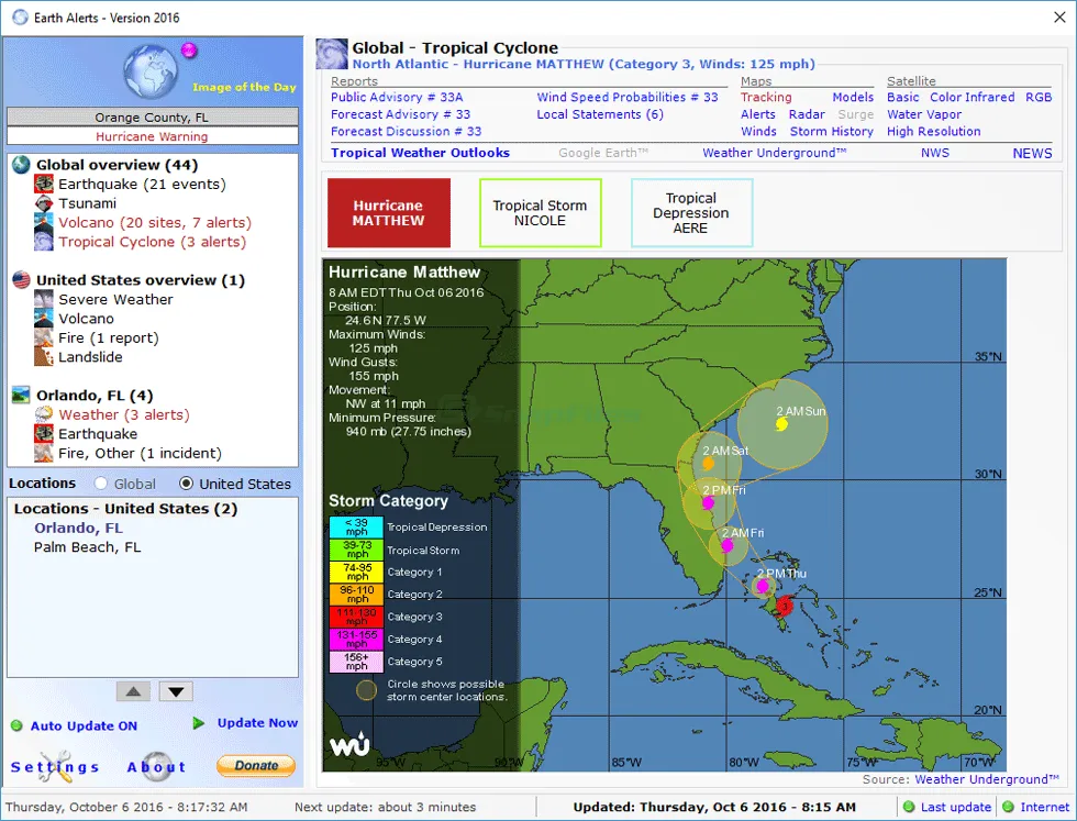 Earth Alerts Zrzut ekranu 1