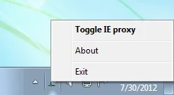 IE Proxy Toggle Zrzut ekranu 1