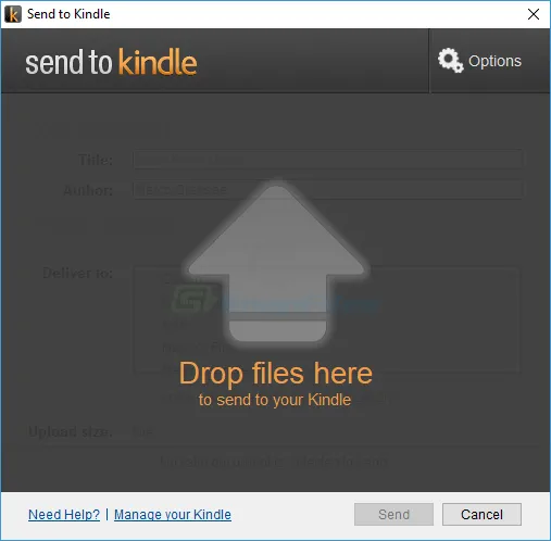 Send to Kindle Zrzut ekranu 1