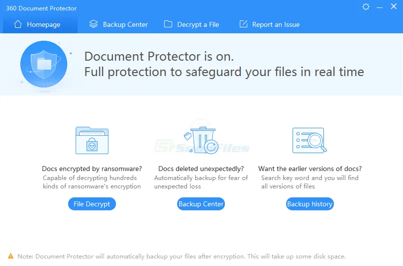 360 Document Protector Zrzut ekranu 1