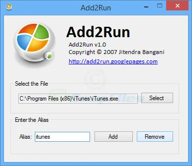Add2Run Zrzut ekranu 1