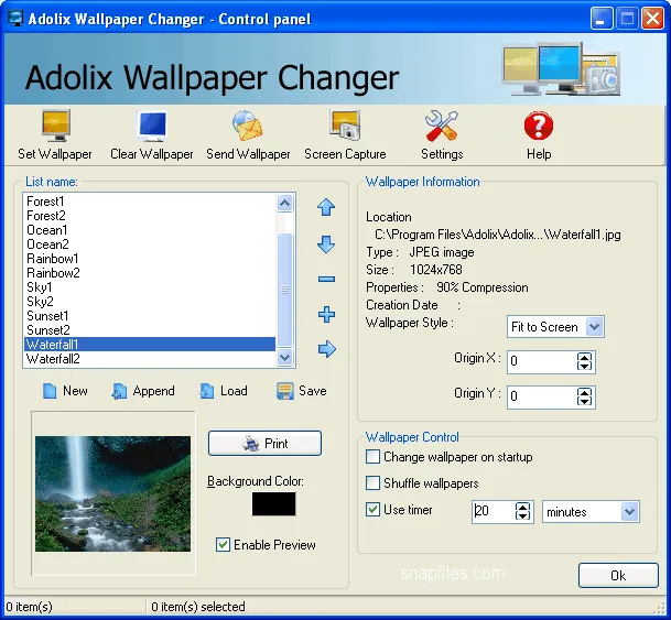 Adolix Wallpaper Changer Zrzut ekranu 1