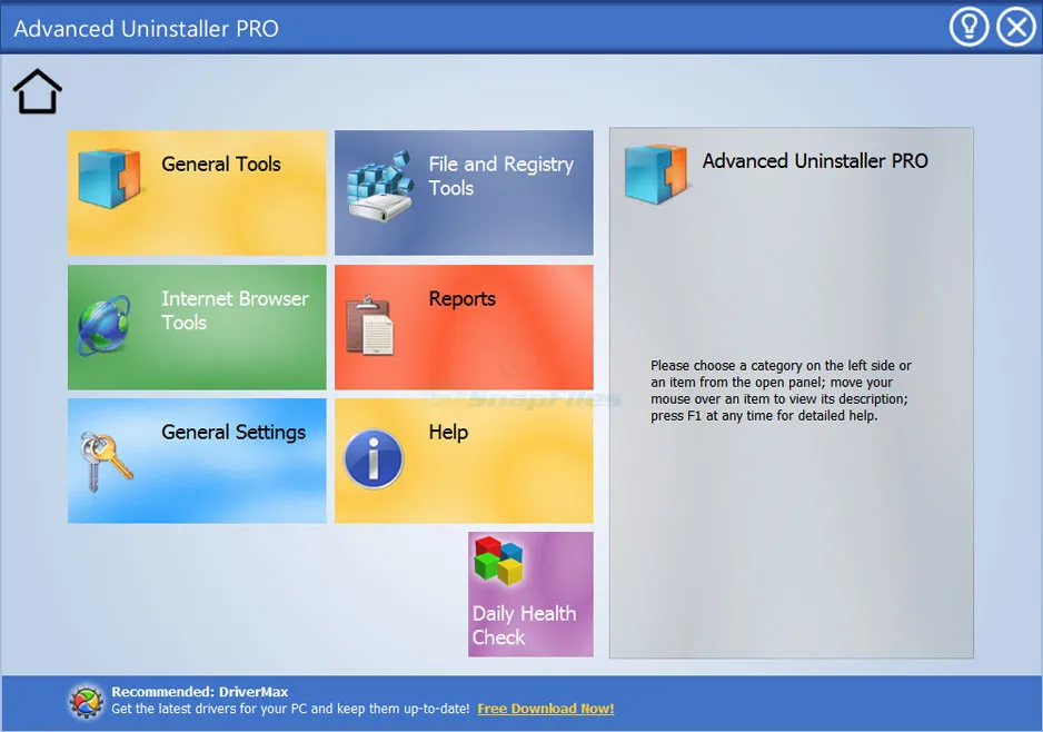 Advanced Uninstaller PRO Zrzut ekranu 1