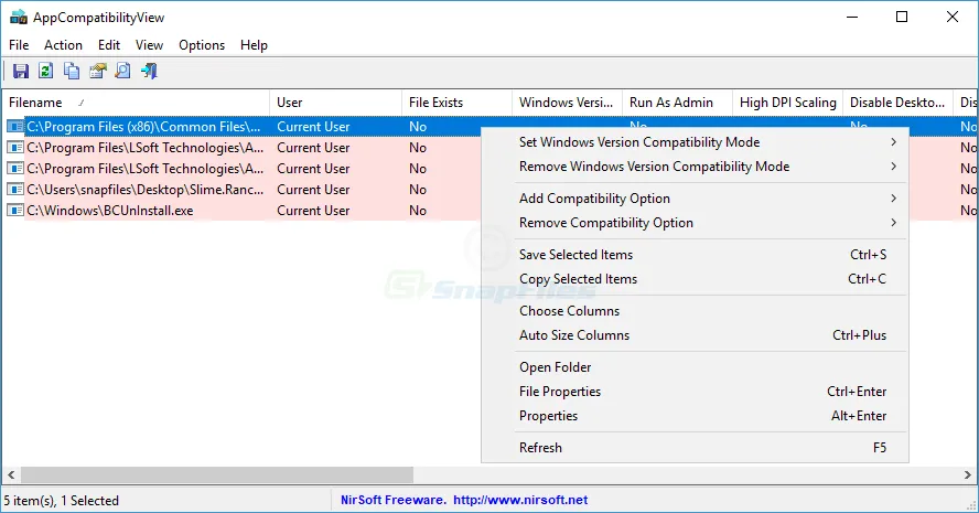 AppCompatibilityView Zrzut ekranu 1
