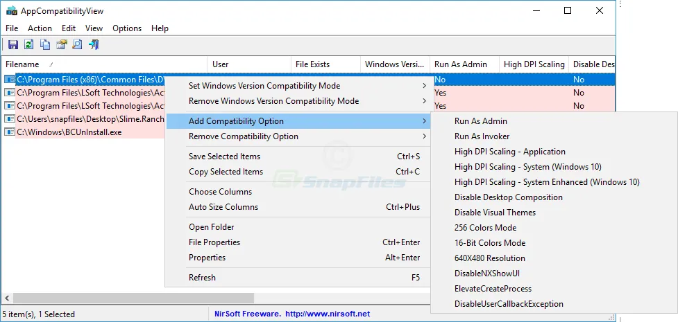 AppCompatibilityView Zrzut ekranu 2