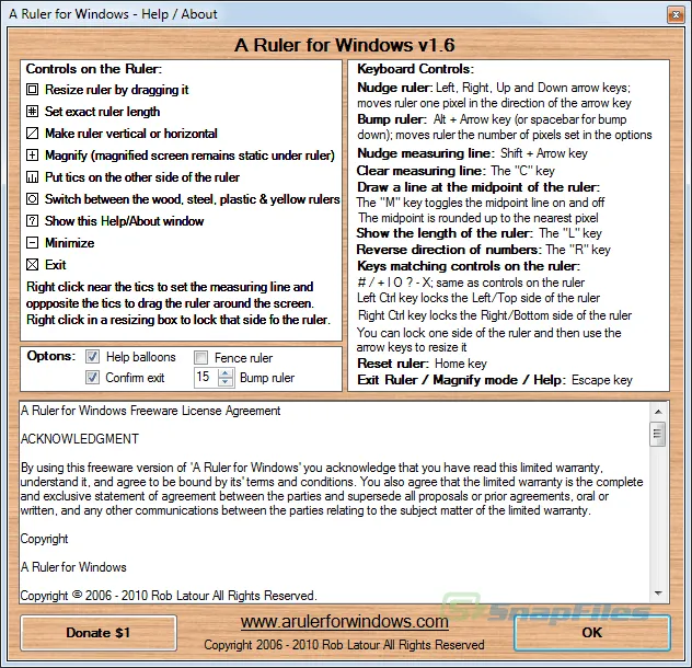 A Ruler for Windows Zrzut ekranu 2