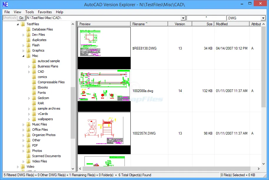 AutoCAD Version Explorer Zrzut ekranu 1