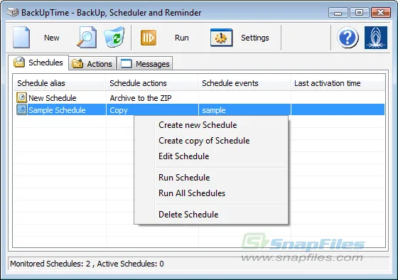 BackUpTime Zrzut ekranu 2