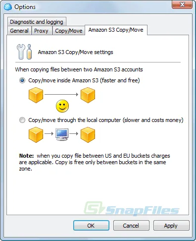 CloudBerry Explorer for Amazon S3 Zrzut ekranu 2