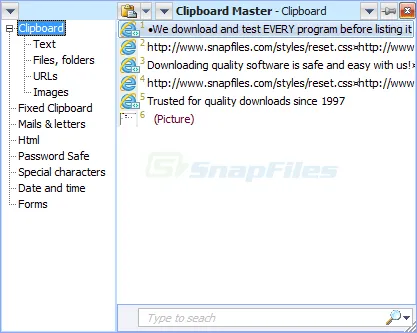Clipboard Master Zrzut ekranu 1