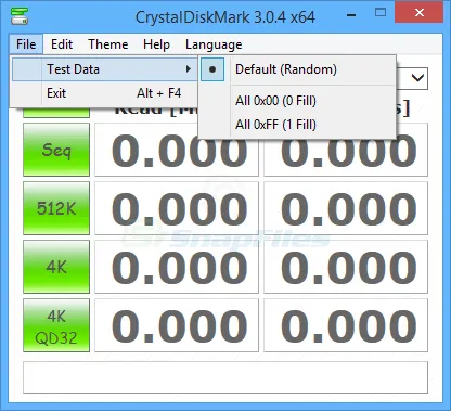 Crystal DiskMark Zrzut ekranu 2