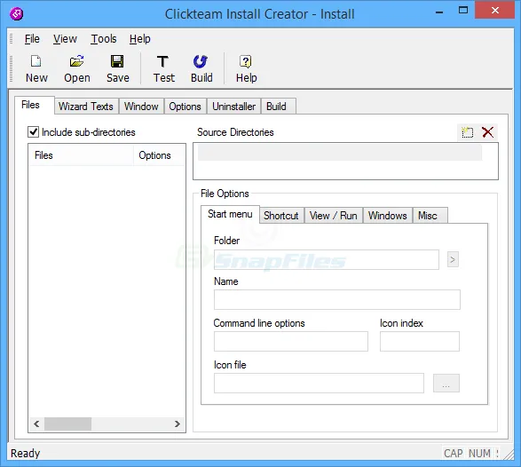 Clickteam Install Creator Zrzut ekranu 1
