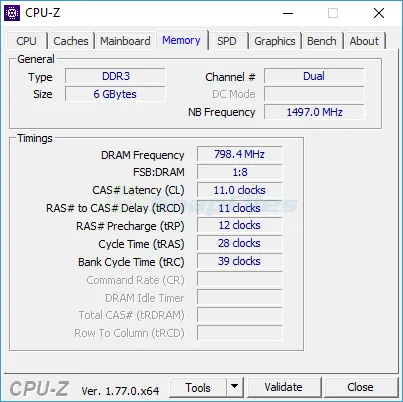 CPU-Z Zrzut ekranu 2