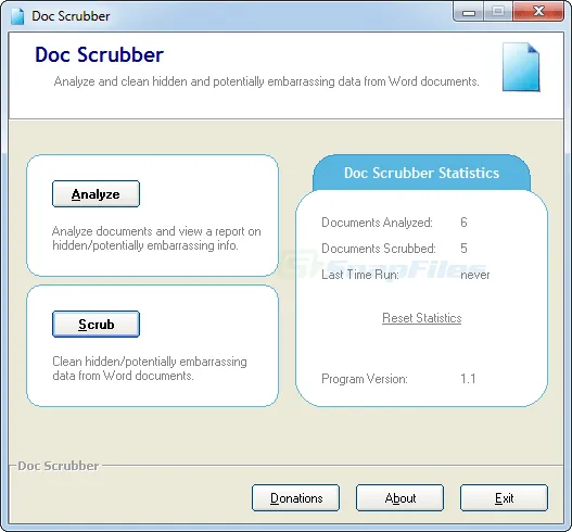 Doc Scrubber Zrzut ekranu 1
