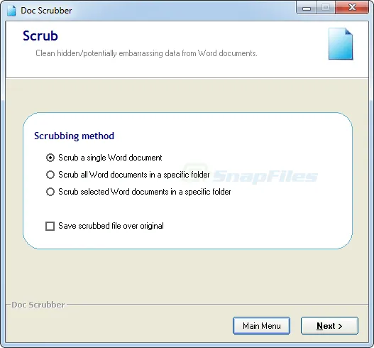 Doc Scrubber Zrzut ekranu 2