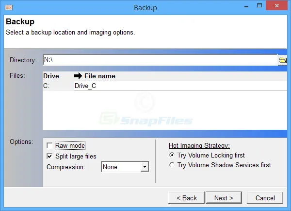 DriveImage XML (Private Edition) Zrzut ekranu 2