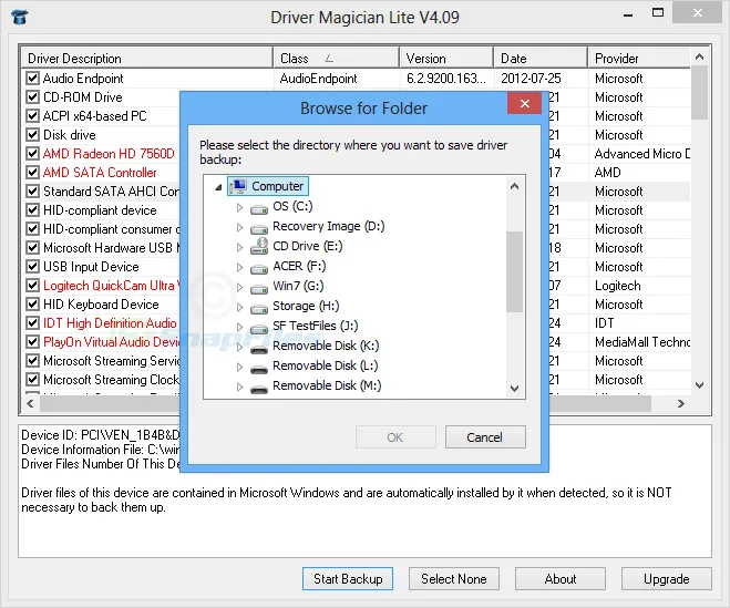 Driver Magician Lite Zrzut ekranu 2