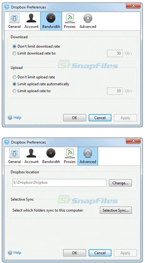Dropbox Zrzut ekranu 2