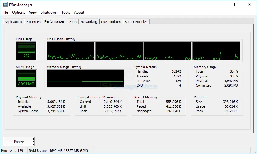 DTaskManager Zrzut ekranu 2