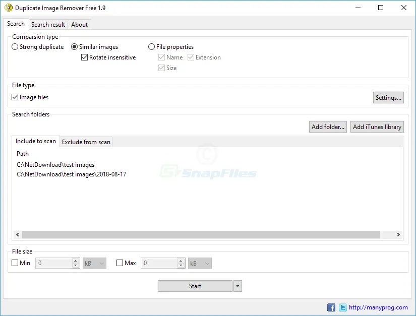 Duplicate Image Remover Free Zrzut ekranu 1
