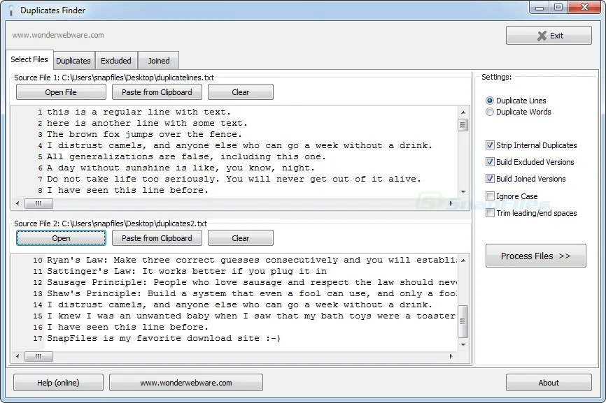 Duplicates Finder Zrzut ekranu 1