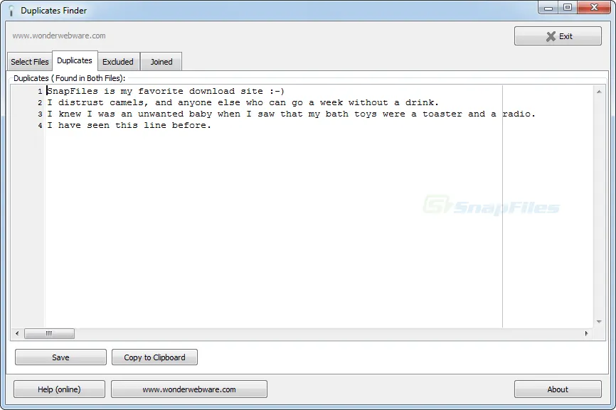 Duplicates Finder Zrzut ekranu 2