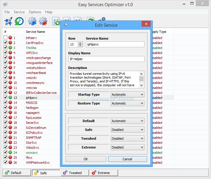Easy Service Optimizer Zrzut ekranu 2