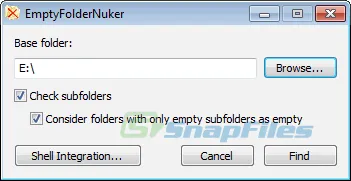 Empty Folder Nuker Zrzut ekranu 2