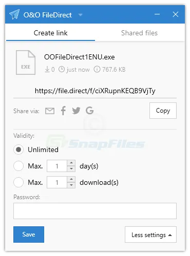 O&O FileDirect Zrzut ekranu 2