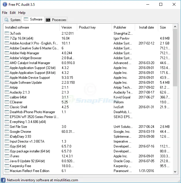 Free PC Audit Zrzut ekranu 2
