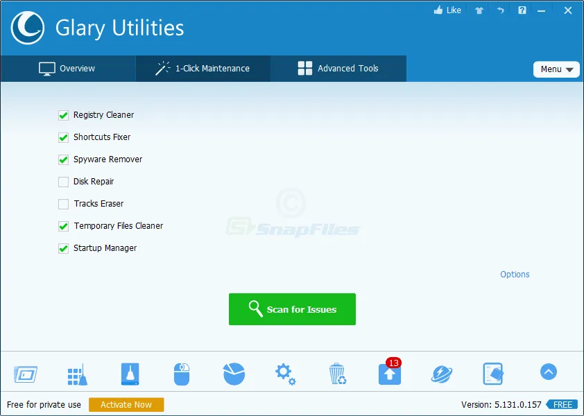 Glary Utilities Free Zrzut ekranu 2