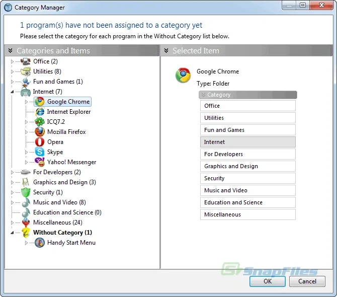 Handy Start Menu Zrzut ekranu 1
