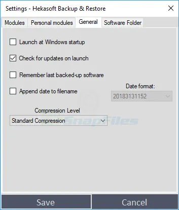 Hekasoft Backup & Restore Zrzut ekranu 2