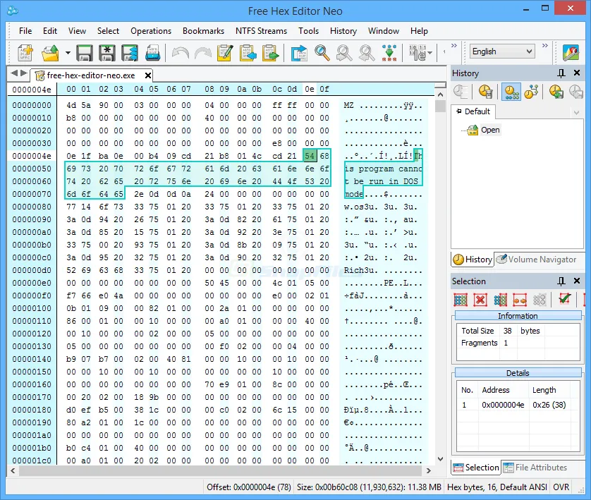 Free Hex Editor Neo Zrzut ekranu 1