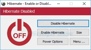 Hibernate Enable or Disable Zrzut ekranu 2