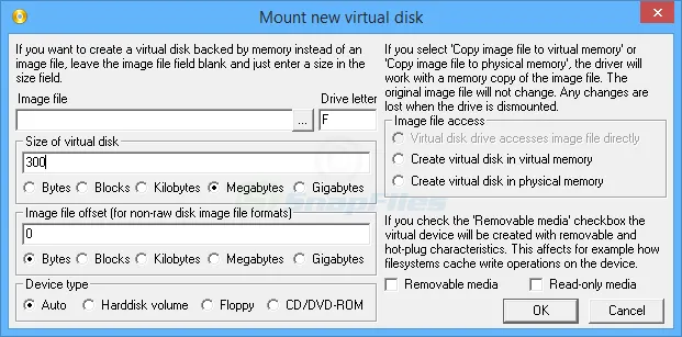 ImDisk Virtual Disk Driver Zrzut ekranu 2