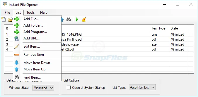Instant File Opener Zrzut ekranu 2