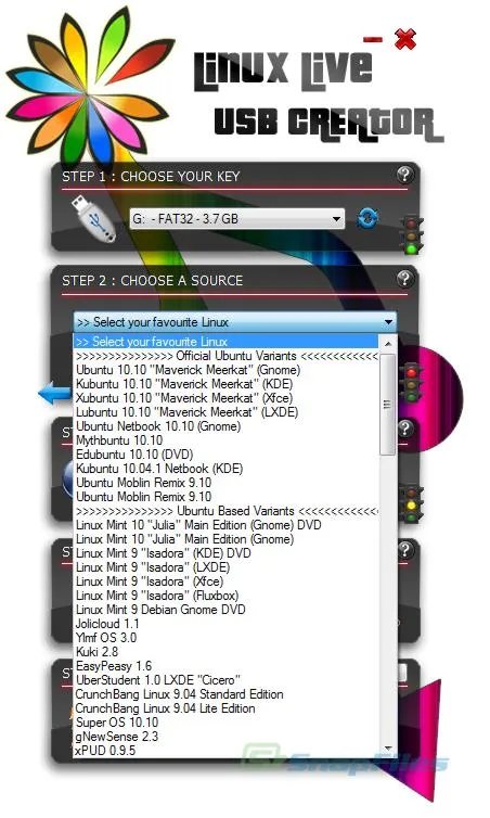 LiLi USB Creator (Linux Live) Zrzut ekranu 2