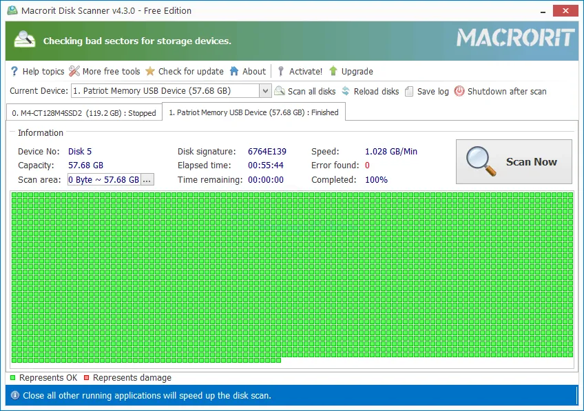 Macrorit Disk Scanner Free Zrzut ekranu 1