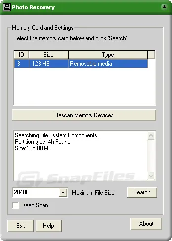 MjM Photo Recovery Zrzut ekranu 1