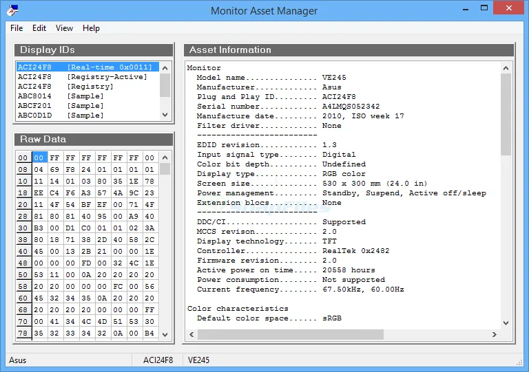 Monitor Asset Manager Zrzut ekranu 1
