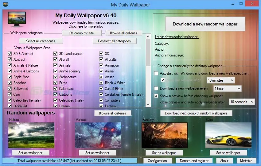 My Daily Wallpaper Zrzut ekranu 1