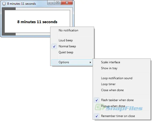 Orzeszek Timer Zrzut ekranu 2